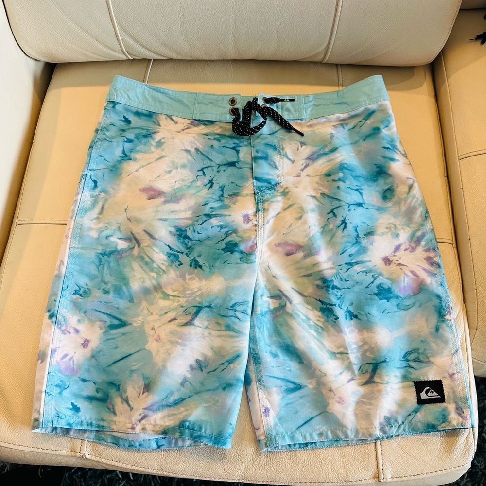 Quiksilver Tie-Dye Swim Beach Board Shorts